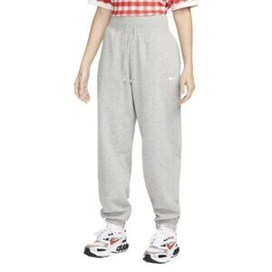 (XS) NWT Nike Women's Phoenix Fleece Oversized Jogger Dark Grey Heather/Sail